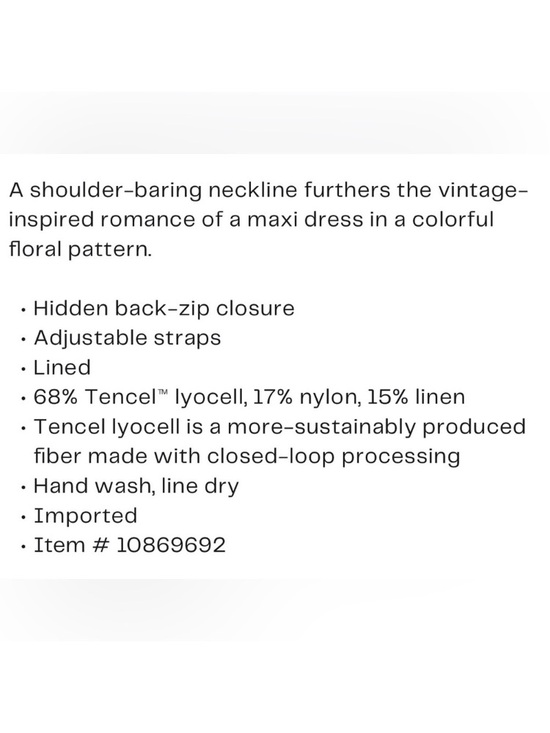 LULU’S Panarea Botanical Floral Maxi Dress NWT - Picture 14 of 15